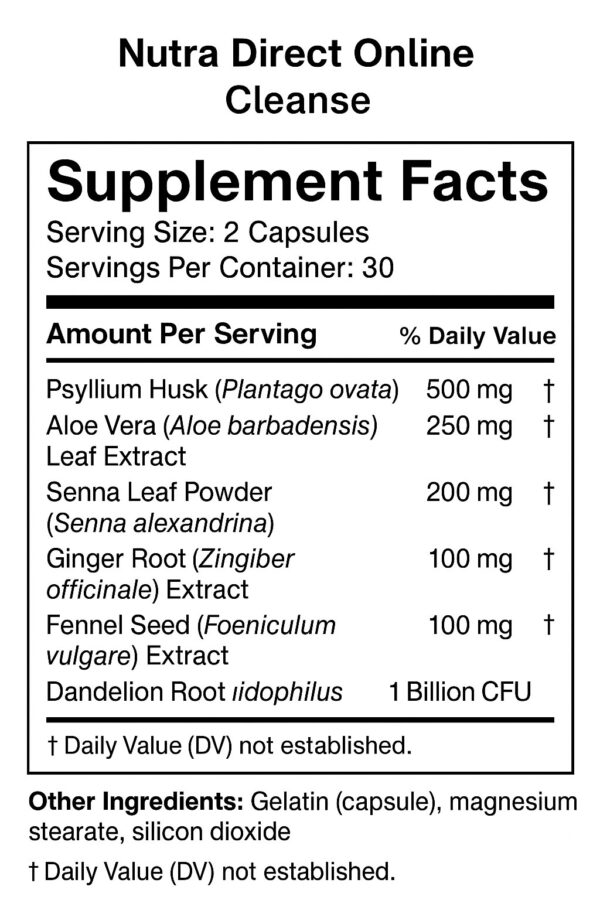 Nutra Direct Online – Cleanse - Image 2